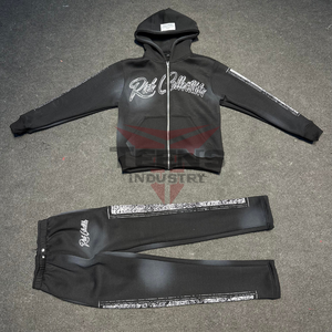 ชุดวอร์มพิมพ์ลายสำหรับผู้ชายชุดวอร์มผ้าคอตตอนสำหรับผู้ชายแขนยาวแบบปรับแต่งโลโก้ได้ใส่สบาย - Product Image 6