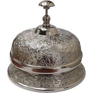 Handheld 3.5 L Aluminium Call Bell for Service Calls in Home Office School or Nautical <b>Settings</b> Stylish <b>Desk</b> Bell Gift - Product Image 1