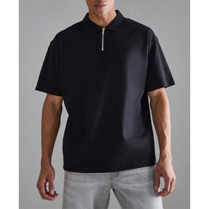 Coton respirant OEM grande taille pour hommes T-shirts polo séchage rapide coupe ajustée vêtements d'entraînement décontractés logo imprimé brodé pour - Product Image 1