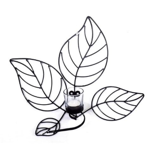 Ensemble De 2 Appliques Murales Avec Bougeoir Applique Murale De Haute Qualité En Métal Fer À La Main Conception Unique Accessoires De Décoration Murale - Product Image 2