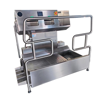 Sécurité alimentaire en acier inoxydable hygiène tourniquet barrière main désinfection et contrôle d'accès