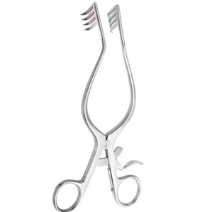 Retractor Mollison SR para Adultos, 13 cm, 3 x 3 Puntas, 14 mm de Profundidad, Curvo, Acero Inoxidable Alemán, Instrumentos de Cirugía Plástica - Product Image 5