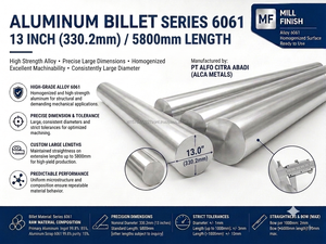 Billette en alliage d'aluminium 6061, diamètre primaire de 3,5 à 13 pouces, qualité supérieure, marque OEM, série 6000 - Product Image 5