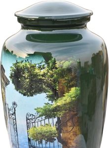 Gate of Heaven <b>Pet</b> Urn Decorative <b>Box</b> Ashes Keepsake <b>pet</b> cat Burial urn <b>Memorial</b> Human Ashes Cremation Funeral urn Adult - Product Image 4