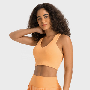 Sous-vêtements Gym Workout Running Solid White Pastel Clothesbody Butter Sports Bra - Product Image 4