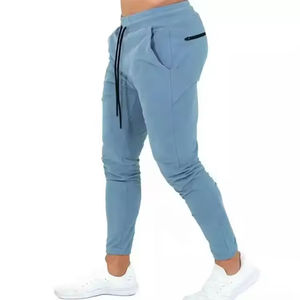 Pantalon décontracté pour hommes meilleur design de haute qualité coton polyester nouveau style couleur unie vêtements de rue taille élastique toile - Product Image 4