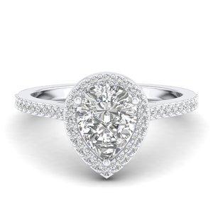 REYES Nouveau Design Poire Cut 2.29Ct Moissanite Bague de Fiançailles en Argent Sterling 925 Mariage Fine Jewelry Elegant Birthday Gift - Product Image 5