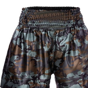 2025 nouveauté hommes doux Muay Thai Shorts de boxe motif solide lutte combat porter taille élastique mi impression numérique - Product Image 2