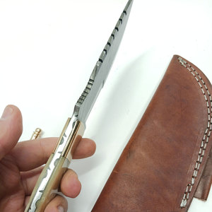Cuchillo de Supervivencia Profesional Hecho a Mano de Acero de Damasco, Cuchillo de Caza y Campismo para Actividades al Aire Libre - Product Image 4