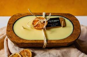 Bol en bois rustique ignifuge |   Finition artisanale |   Commandes en gros - Product Image 2