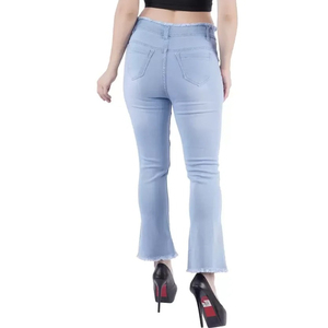 Nuevos Jeans de Moda KAMPFER para Mujer, 100% Denim, Transpirables, de Secado Rápido, Cintura Alta, Color y Logotipo Personalizables, Precio al por Mayor - Product Image 2