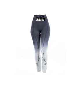 Sport leggings GAA style with <b>compression</b> fit stretch waistband and badge logo OEM MOQ Pakistan - Product Image 4