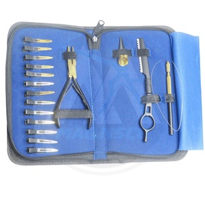 Kit de herramientas de extensión de cabello de fabricación con accesorios personalizados en color dorado con etiquetado de logotipo personalizado - Product Image 3