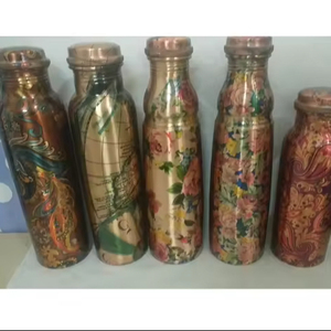 ขวดทองแดงบริสุทธิ์100% ที่ขายดีที่สุดมีคุณสมบัติต้านเชื้อแบคทีเรียขนาด32ออนซ์ใช้ในการรักษาประโยชน์ต่อสุขภาพทำจากทองแดงหลากหลายวัตถุประสงค์ - Product Image 1