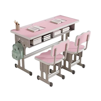 Ensemble bureau et chaise pour étudiant unique de haute qualité meubles en métal pour écoles et salles de classe banc en gros