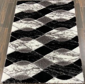 Alfombra peluda de poliéster turco de la mejor calidad, juego de alfombras tejidas Jacquard esponjosas Adiva para el hogar, sala de estar, hecha a máquina - Product Image 5