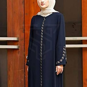 Vente en gros Robe musulmane design durable Abaya de Dubaï pour femme Hijab à la mode Abaya avec logo personnalisé - Product Image 6