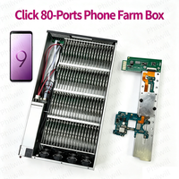 Boîtier de contrôle 80 ports pour Phone Farm, montable en rack, avec RAM et ROM personnalisées pour cartes mères Android, emballage sur mesure