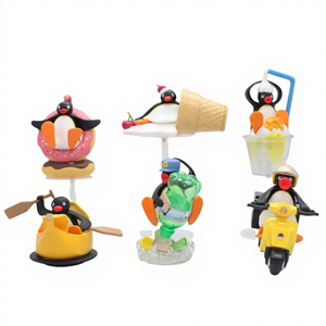 Pingu el Cobarroso, Personaje de Dibujos Animados, Producto de PVC, Serie Momentos de Viaje, Sorpresas Misteriosas, 10-12cm, Máquinas Gashapon - Product Image 1