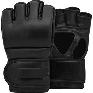 Guantes de cuero de medio dedo OEM para hombre, el mejor precio, material duradero de PU, Impresión de logotipo personalizado para Taekwondo, boxeo, MMA - Product Image 4
