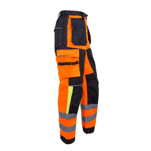 Custom Brand CE Certified Men's Safety <b>Work</b> <b>Cargo</b> Pants LED Flash 6 Pockets Polyester Material Holster Pockets OEM Service - Product Image 4