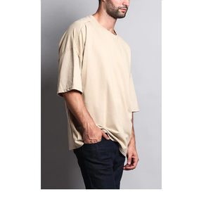 Camisetas de Algodón Extra Grandes para Hombre, Estilo Holgado, con Logotipo Personalizado, Hombros Caídos, Colores Pastel, al por Mayor, 2026 OEM - Product Image 3