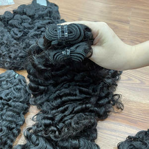 Extensiones de Cabello Humano Vietnamita 100% Natural, Rizado y Voluminoso, Color Negro Natural, Cabello Virgen, Venta al por Mayor, Proveedor, en Existencia - Product Image 1