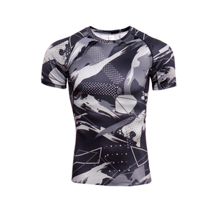 Long Sleeve Mens Sublimation Compression <b>Shirt</b> Rash Guard for BJJ Rash Guard MMA Workout Gym - Product Image 1