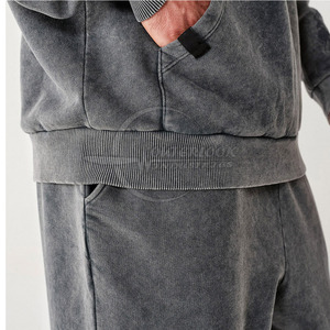 Trajes de chándal de invierno para hombre con Jersey Nuevo diseño de moda Patrón sólido Tallas grandes Logotipo personalizado Chándal más cálido - Product Image 3