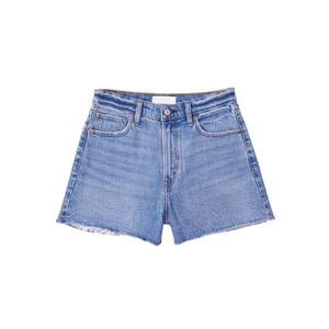 Shorts en jean grande taille pour femmes, personnalisés avec des strass, couture délavée, patch brodé, shorts en jean pour femmes - Product Image 1