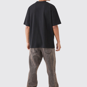 เสื้อยืดคอกลมขนาดใหญ่พิเศษสำหรับผู้ชายเสื้อยืดธรรมดาแบบคลาสสิกเสื้อเจอร์ซีย์ผ้าฝ้าย100% แขนสั้นเสื้อตัวยาวปกติ - Product Image 5