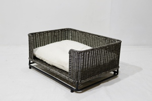 Casa para mascotas de ratán Natural ecológica sólida de lavado mecánico hecha a mano vietnamita, cama acogedora para perros y gatos pequeños - Product Image 3