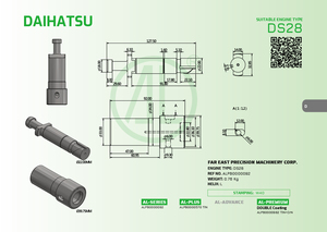 Cilindro de Émbolo para Motor Diésel Marino DAIHATSU DS28 HANSHIN LU28 LUD26 LUK27 LD26 LUS28 - Product Image 5