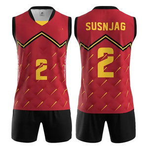 ODM OEM haute qualité personnalisé en gros unisexe séchage rapide uniformes de volley-ball 100% Polyester Version pour femmes expédition rapide - Product Image 3
