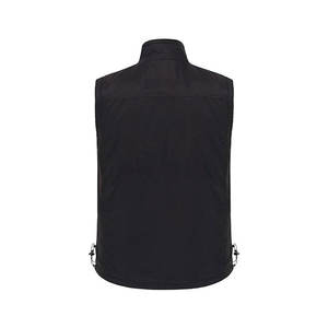 New Arrival <b>Men's</b> Sleeveless Smart Casual Canvas Leather Jacket Customizable Body <b>Warmer</b> With Zipper Closure <b>for</b> Spring - Product Image 2