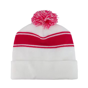 Gorro Deportivo de Punto Acrílico con Diseño Personalizado, Texto Gráfico, Transpirable, Impermeable, Unisex, con Puño y Pompón, para Invierno 2026 - Product Image 2