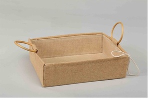 Utilisation de cadeaux Plateau de service en jute fabriqué à la main Plateau de service en jute de haute qualité élégant pour la maison, l'hôtel et la cuisine. - Product Image 4