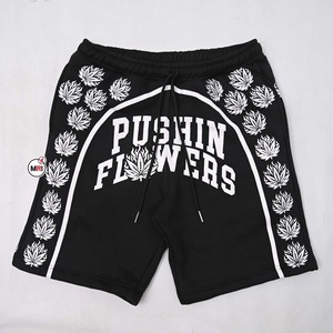 Short de broderie en détresse pour hommes Short de broderie en coton épais éponge française personnalisé Meilleur short d'été Streetwear pour hommes - Product Image 1
