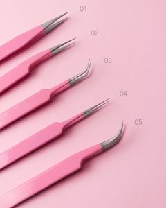 ชุดแหนบปลายขนตาทำจากเส้นใยสีชมพู - Product Image 3