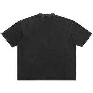 Fabricant personnalisé T-shirt 100% coton 250 Gsm court Boxy Fit T-shirt surdimensionné Boxy T-shirt à épaules tombantes - Product Image 6