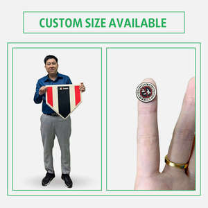 แผ่นผ้าหนังนูนสำหรับเสื้อผ้าและหมวกป้ายทนทานออกแบบได้ตามต้องการ - Product Image 4