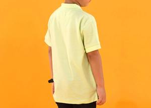 Ropa informal para niños, camiseta Polo, 100% algodón, camiseta para niños, uniforme escolar regular, uniforme de manga corta, camiseta polo para niños - Product Image 3