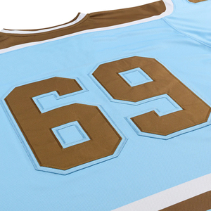 Vêtements de sport de hockey sur glace personnalisés de haute qualité, nom de l'équipe, numéro, impression par transfert thermique, 100% polyester, séchage rapide, respirant, service OEM - Product Image 4