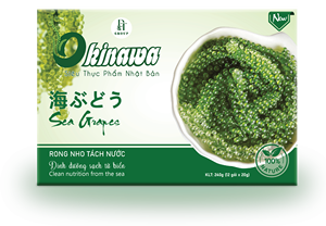 องุ่นทะเลปลอดสารพิษจากสาหร่ายทะเล12แพ็คขนมข้าว240กรัมแบบกล่อง - Product Image 2