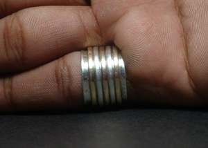 Venta al por mayor Popular Bohemian Silver Spinner Band hecho a mano 925 anillos de ley joyería fina para bodas y regalos - Product Image 5