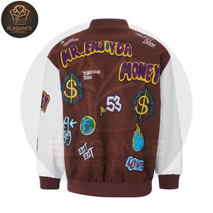 Chaqueta de Béisbol Universitaria para Hombre, Diseño Único Personalizado, con Bolsillos, Estilo Urbano, Servicio OEM, Premium 2025 - Product Image 2