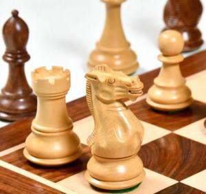 Piezas de Ajedrez Estilo Staunton de Primera Calidad en Madera de Sheesham y Boj, Rey de 4 Pulgadas - Product Image 4