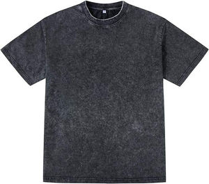 Venta al por mayor 100% camisetas de algodón para los hombres último diseño impreso suelta ajuste más tamaño 220g peso pesado peinado algodón camiseta suelta - Product Image 1