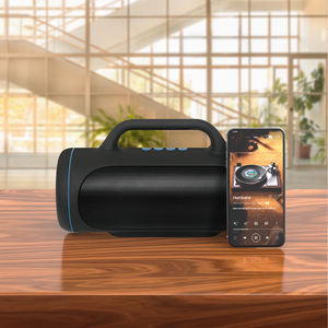 HOME DIGITALOME SPA-108 10W <b>Wireless</b> Portable <b>Bluetooth</b> Speaker with RGB LED Lighting and <b>Microphone</b> for Outdoor and Home Use - Product Image 4