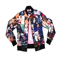Blouson d'aviateur blanc OEM personnalisé camouflé par sublimation, blouson d'aviateur de rue pour hommes blouson d'aviateur de couleur unie OEM personnalisé vierge